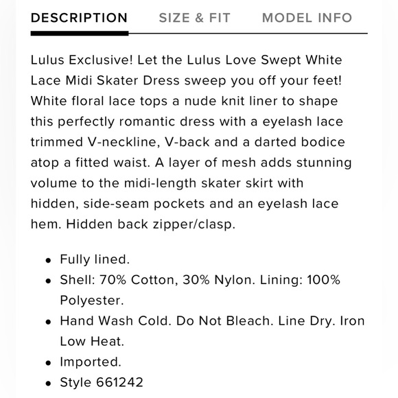 Lacey dress NWT - Picture 3 of 4